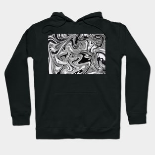 Black and white swirls Hoodie